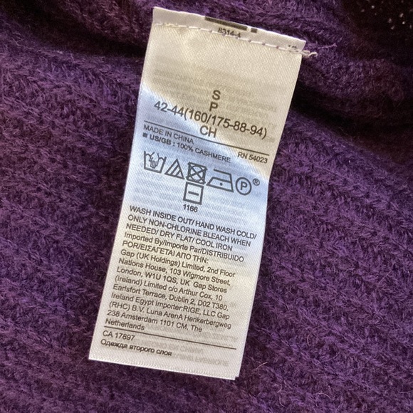 Banana Republic Cashmere Lucia Ribbed Fisherman Knit Sweater - Picture 8 of 8